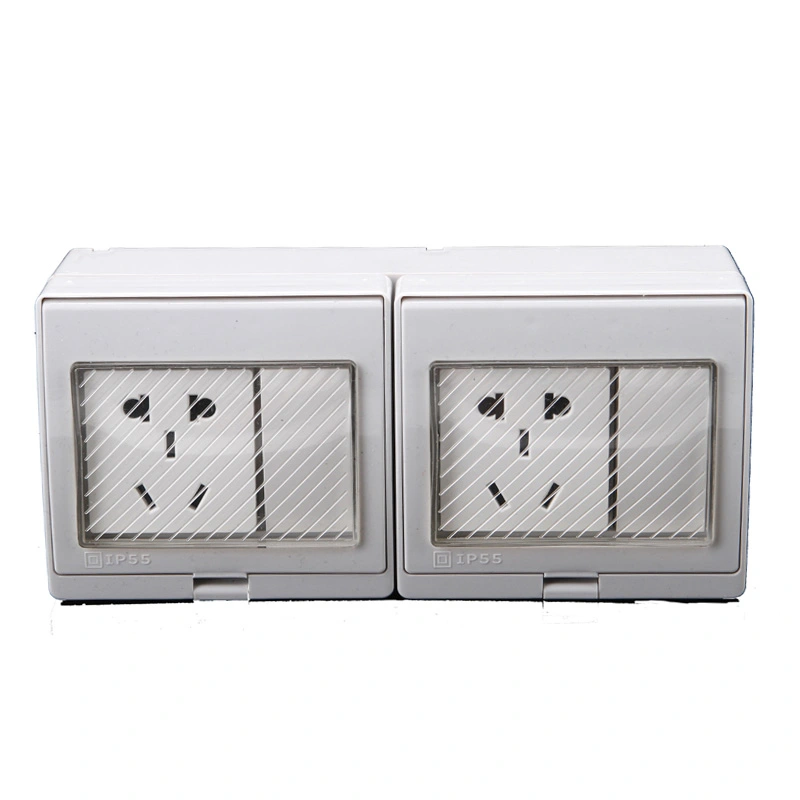 IP55 Series 5 Pin Multifunction Wall Socket e nang le Switch for Home