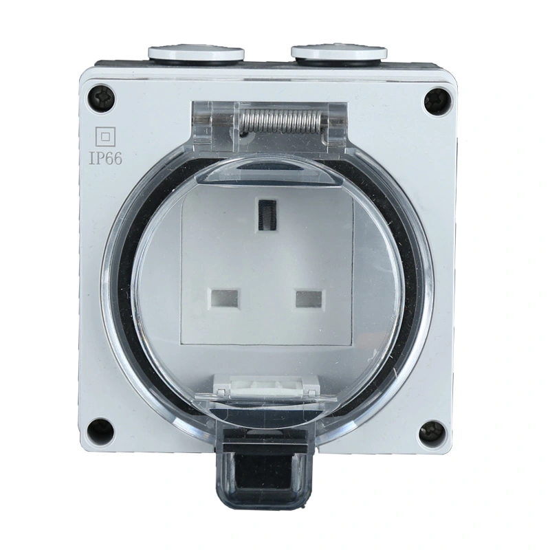 IP66 Series UK e sa keneleng metsi Wall Electric Socket le switjha