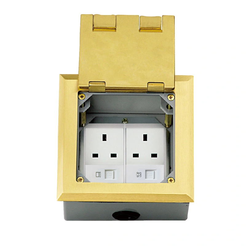 Ho ea holimo Clamshell Multi-Function Floor Socket 6 Module Capacity